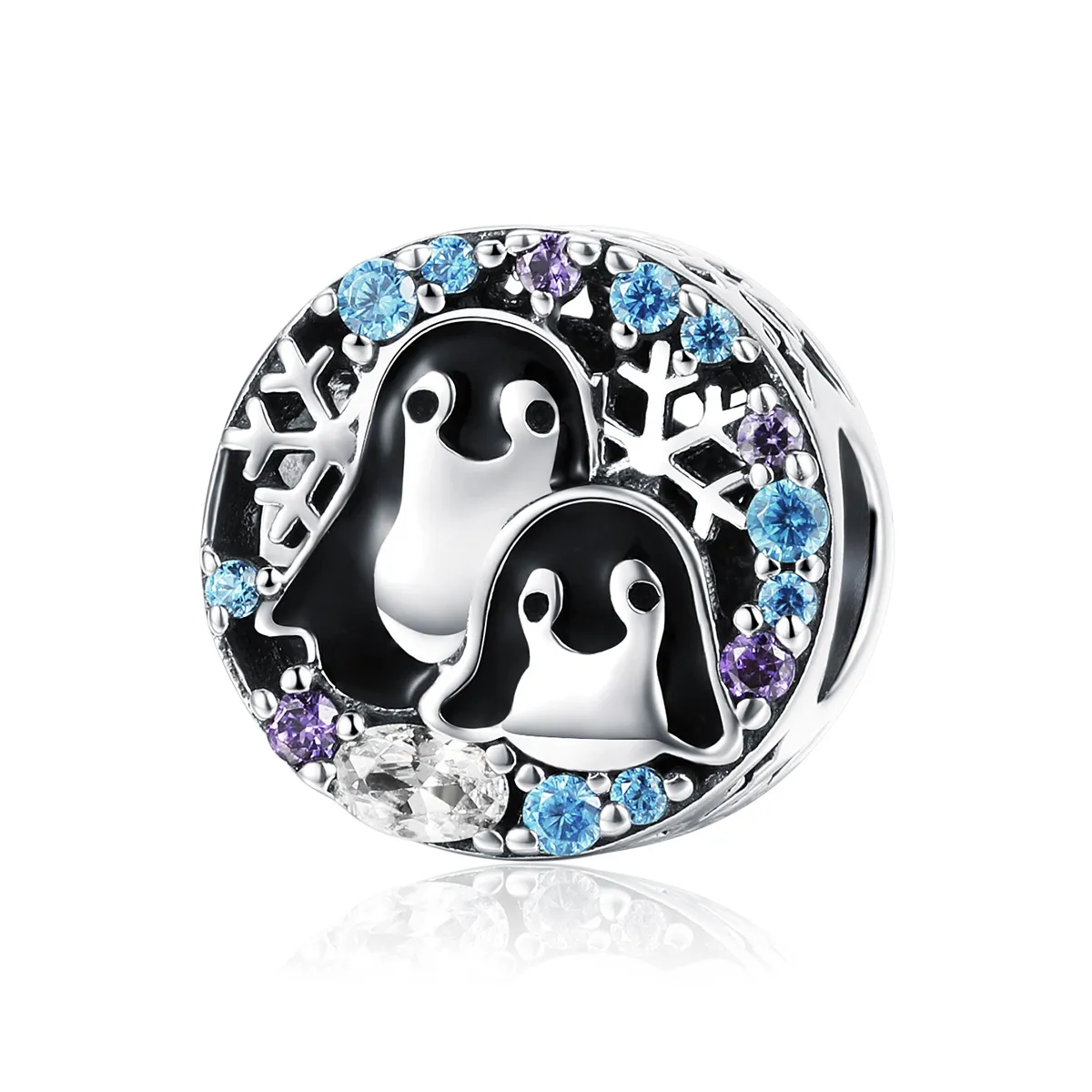 Talisman Tip Pandora Casa Penguin din argint - SCC992