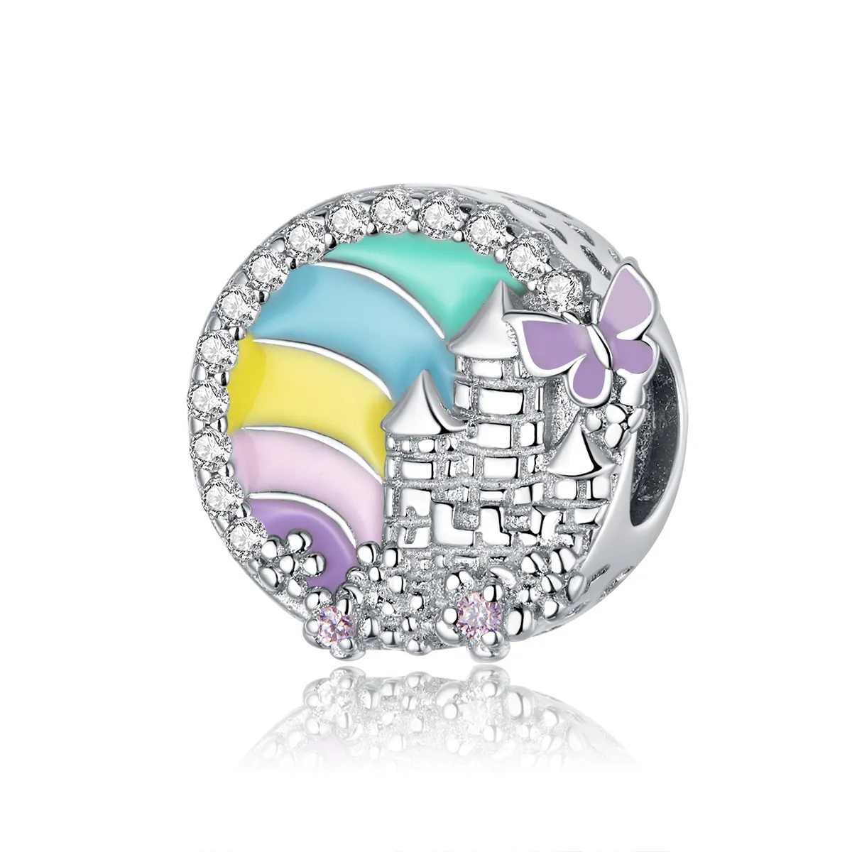 Talisman Tip Pandora Castelul Curcubeu din argint - SCC1585