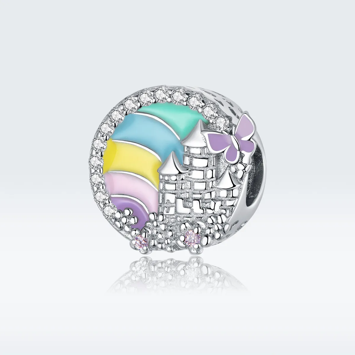 Talisman Tip Pandora Castelul Curcubeu din argint - SCC1585