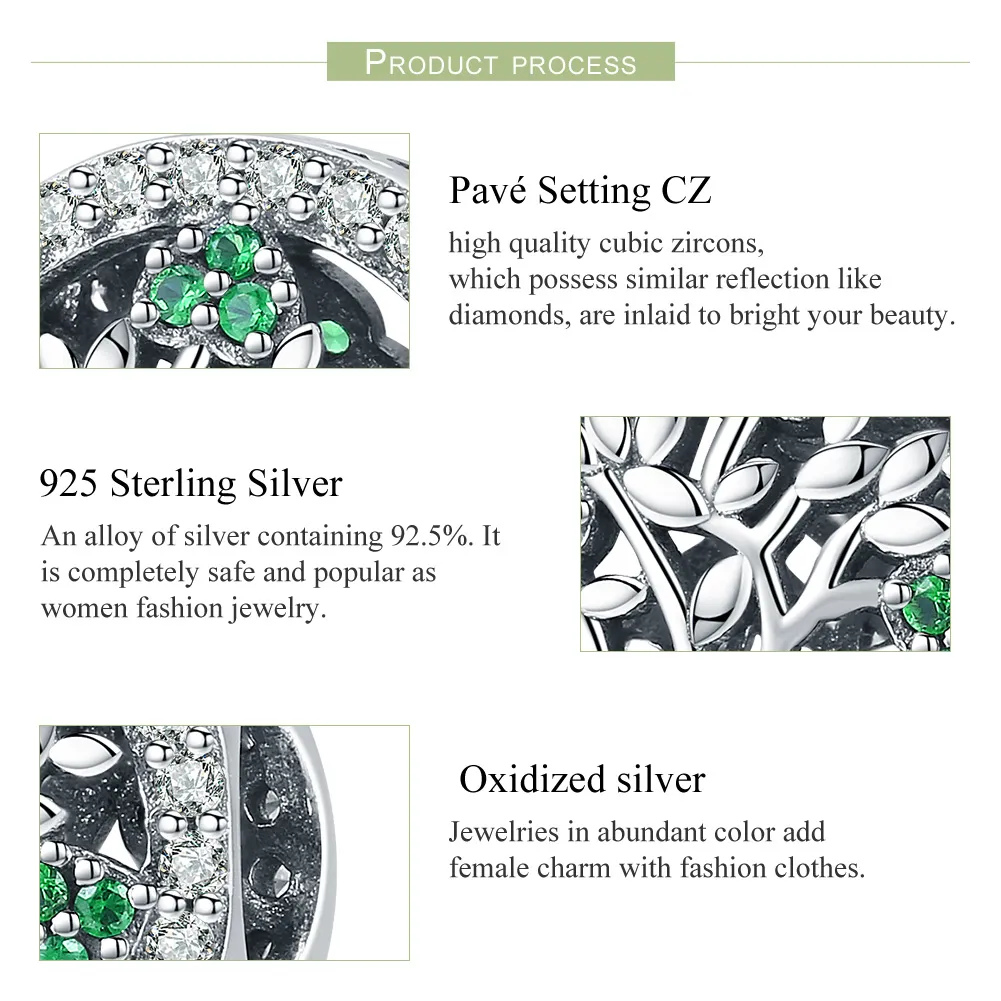 Talisman Tip Pandora Copacul Vieții din argint - SCC919