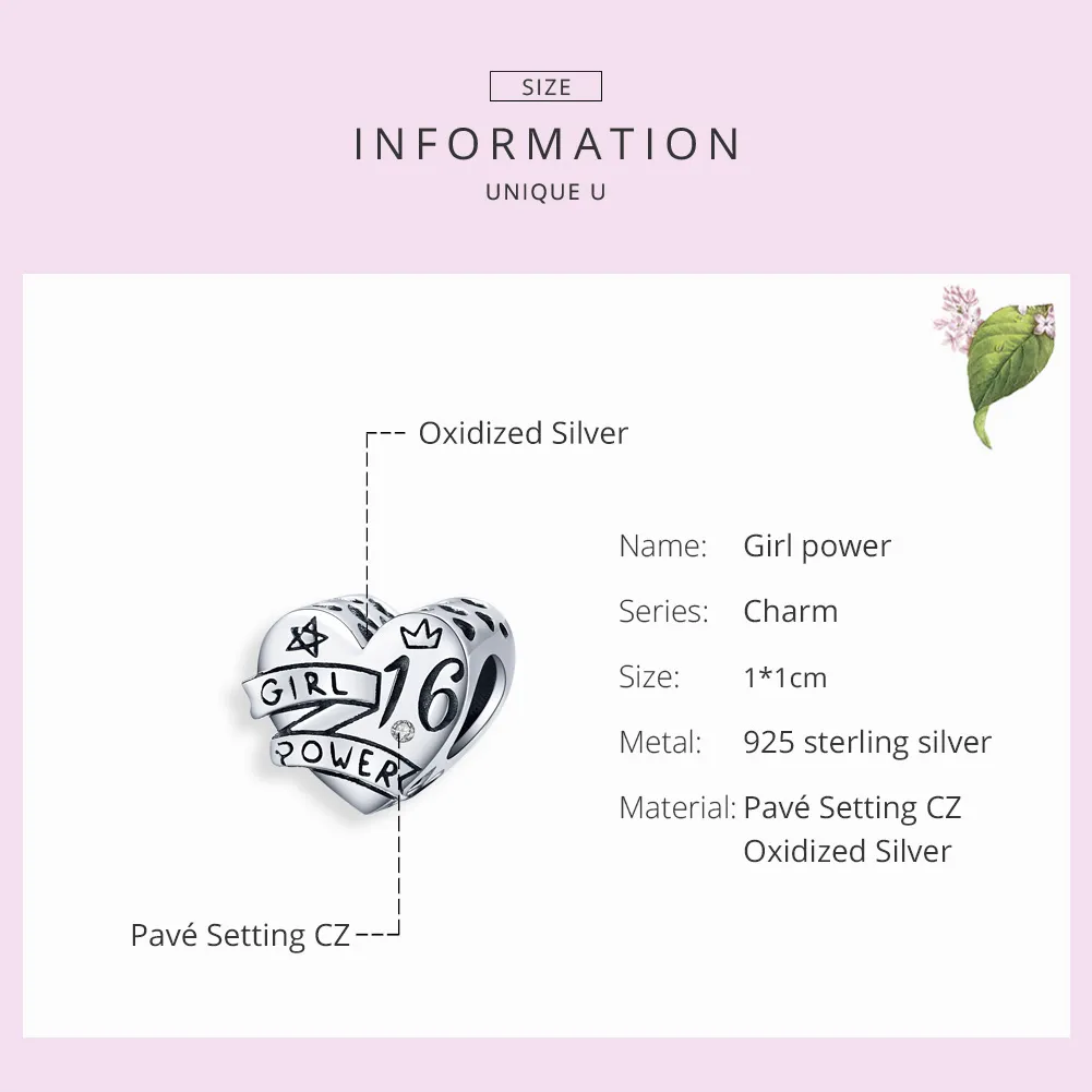 Talisman Tip Pandora Fata de putere dulce 16 din argint - SCC1437