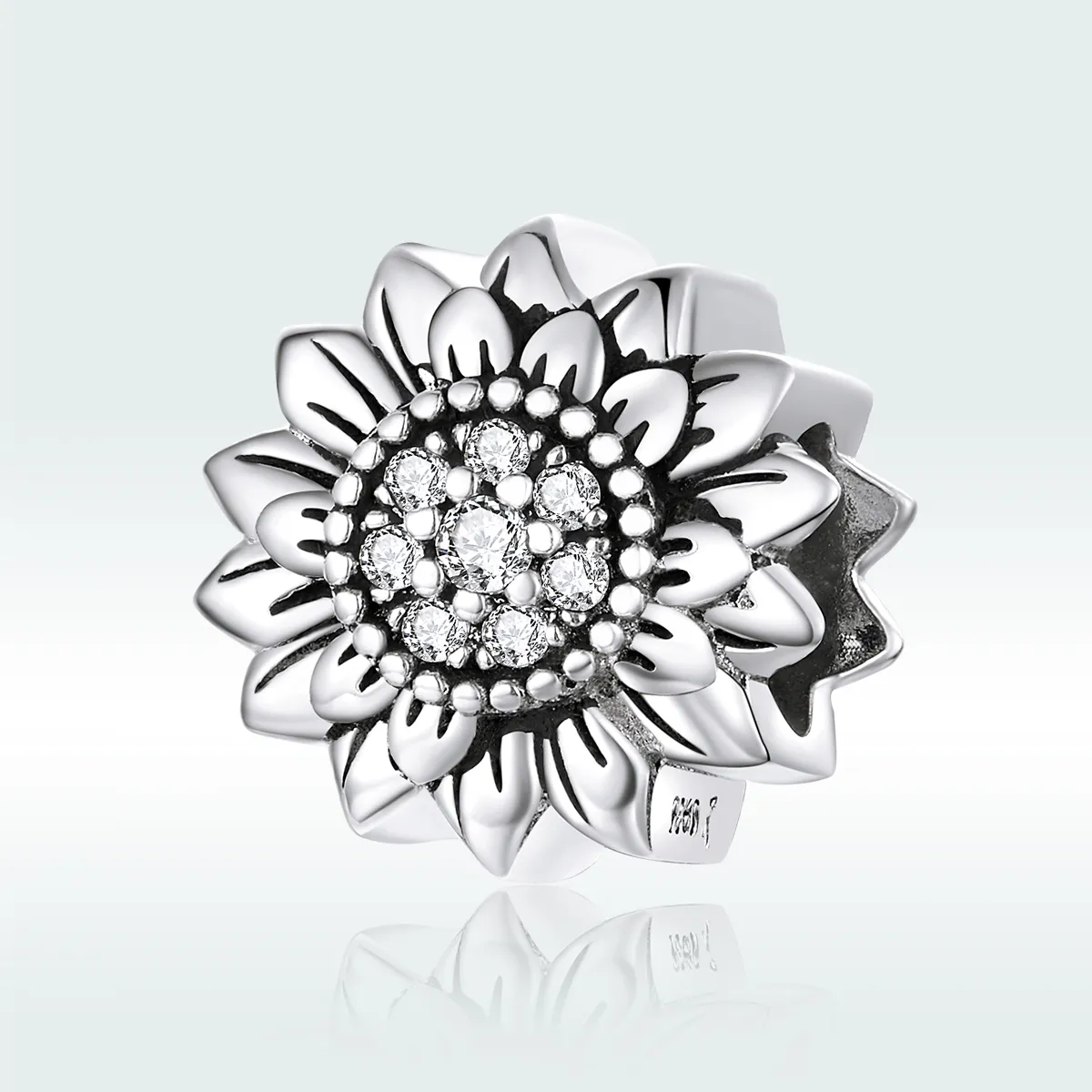 Talisman Tip Pandora Floarea soarelui din argint - SCC1507