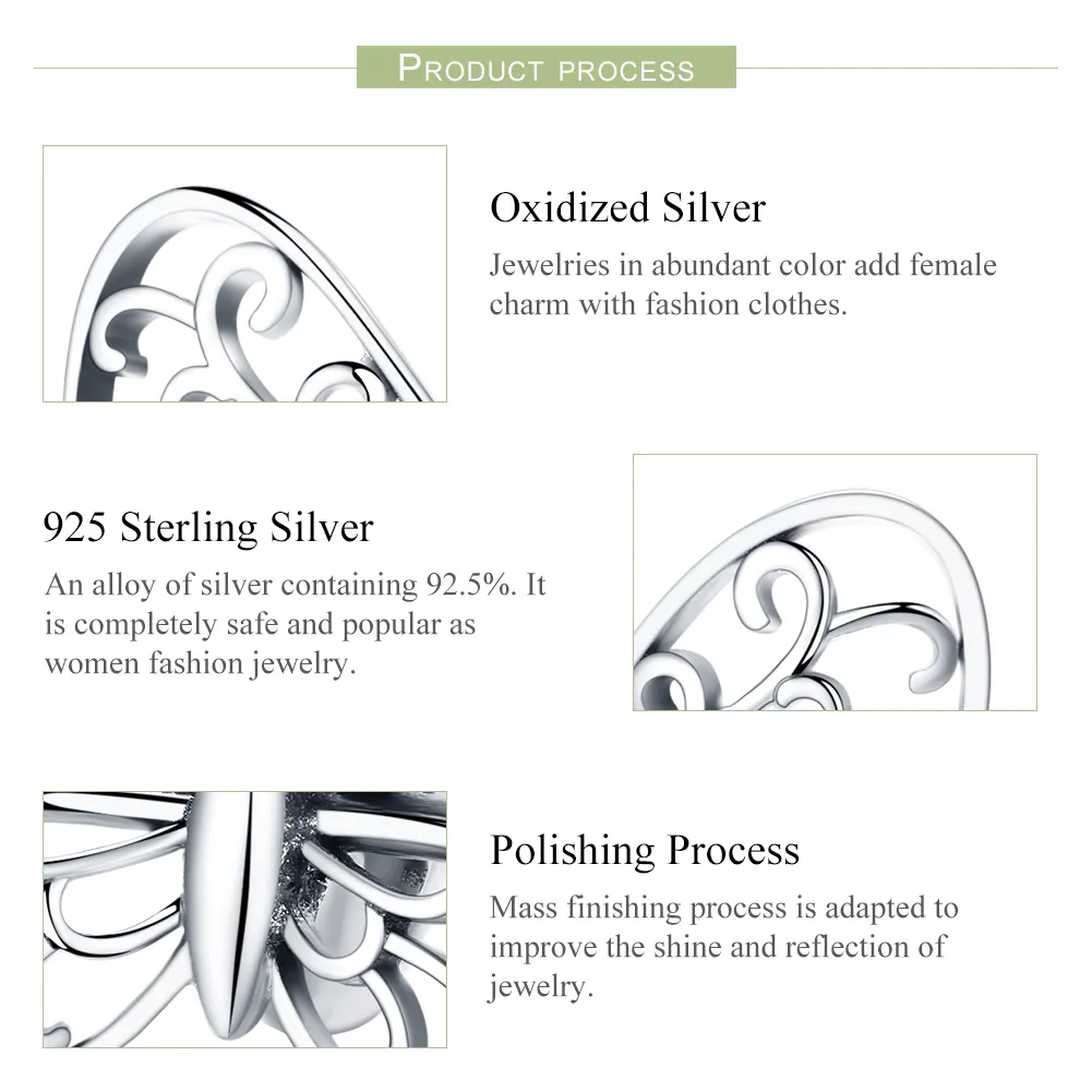 Talisman Tip Pandora Fluture din argint - BSC062
