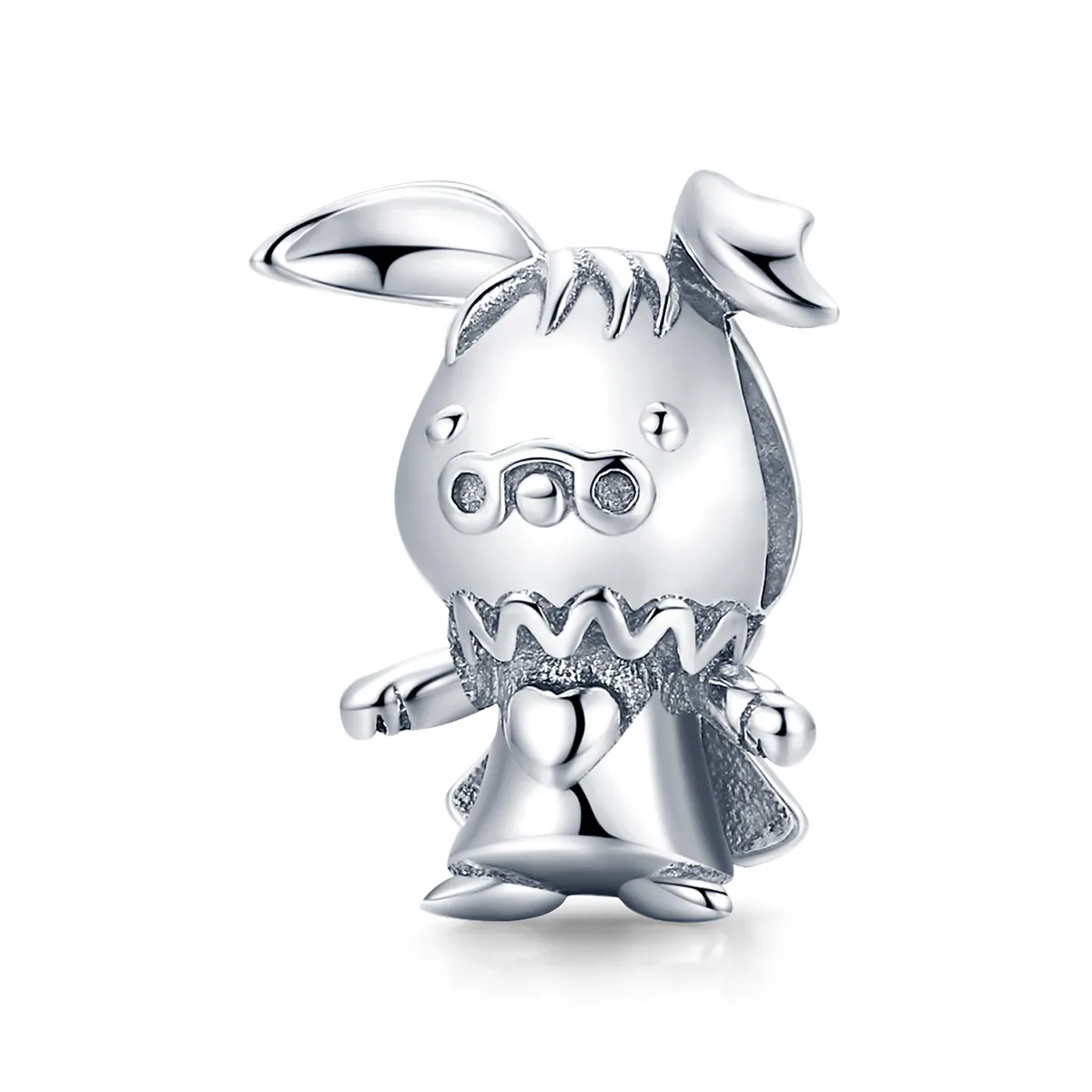 Talisman Tip Pandora Iepure jucăuș din argint - SCC1867