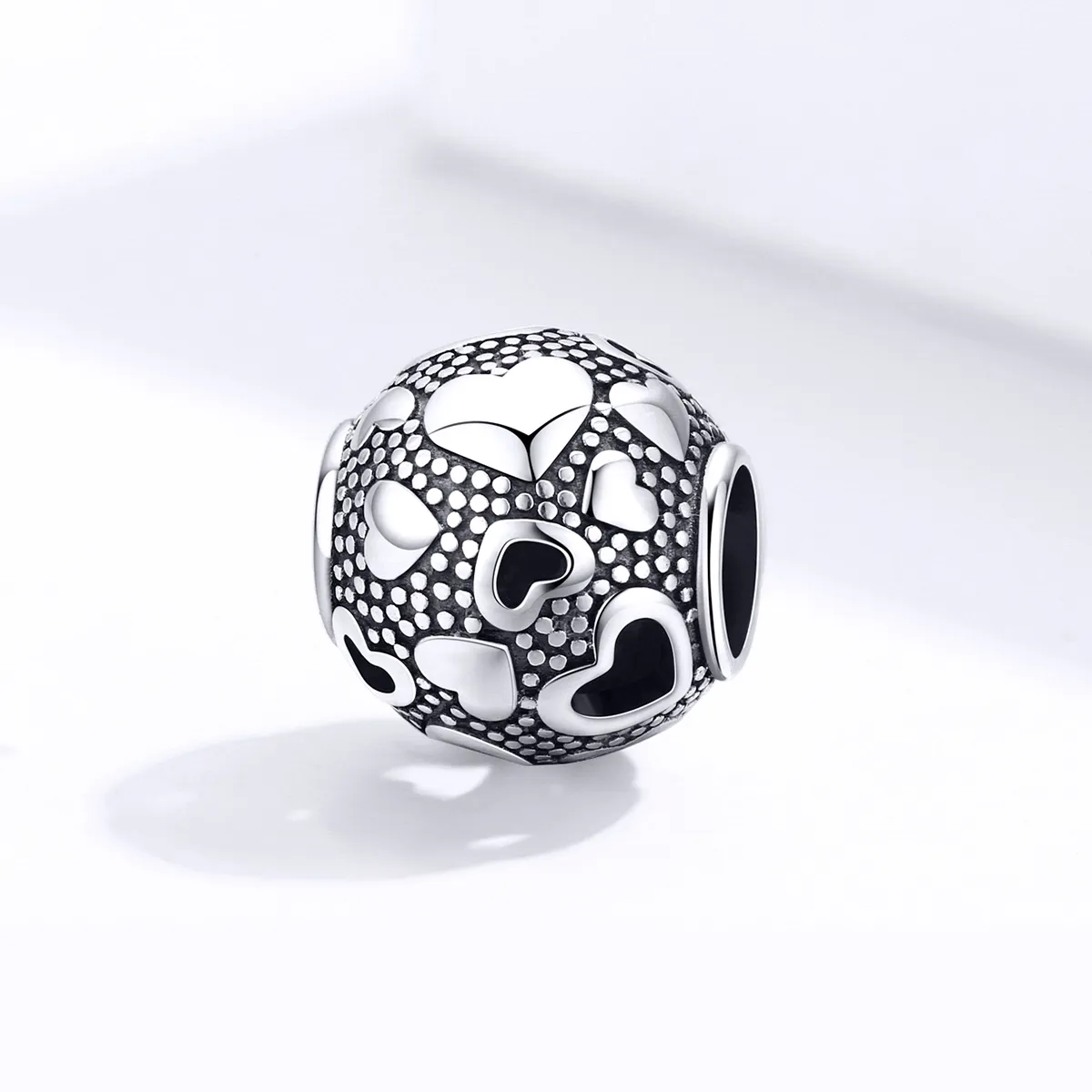 Talisman Tip Pandora Inimă retro din argint - SCC1451