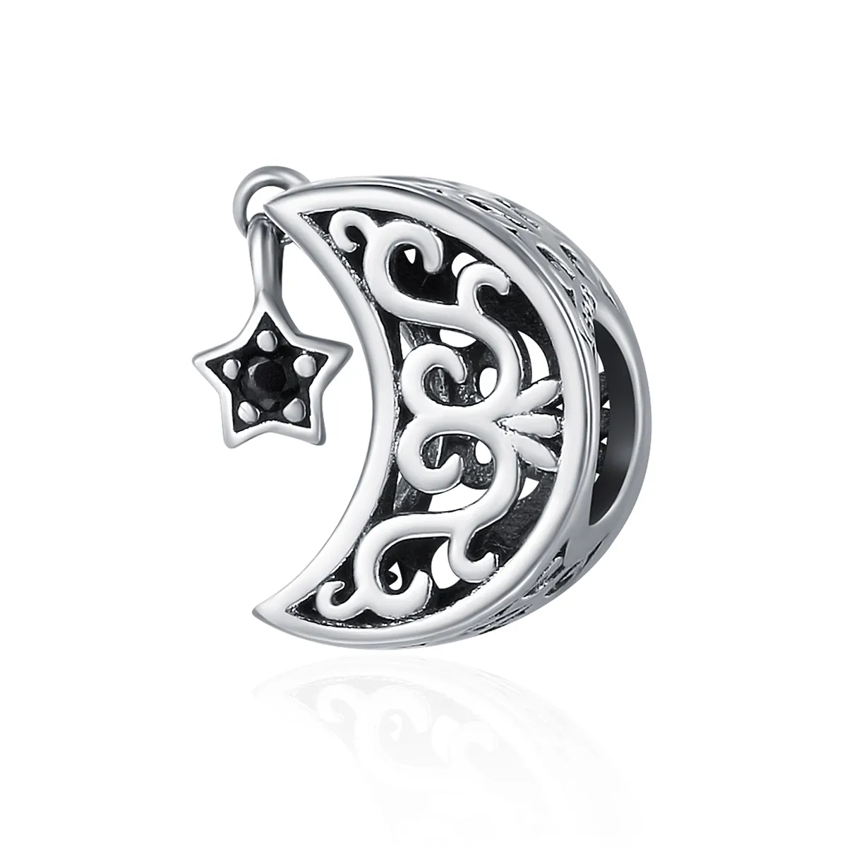 Talisman Tip Pandora Luna Și Steaua din argint - SCC483