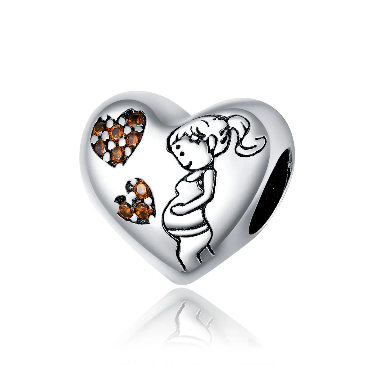 Talisman Tip Pandora Mama însărcinată din argint - SCC1589