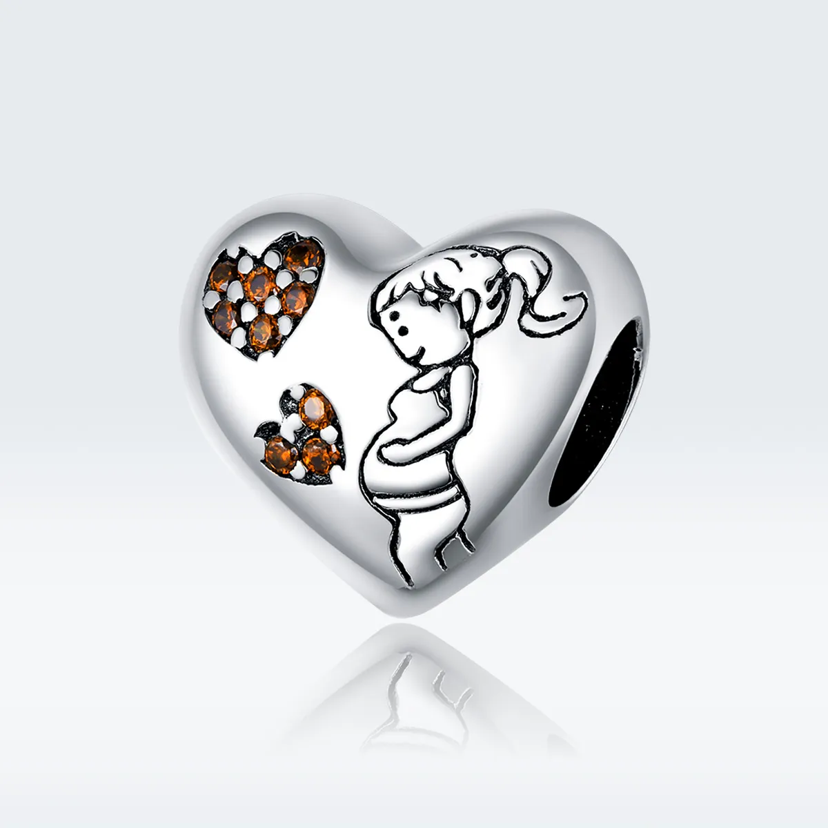 Talisman Tip Pandora Mama însărcinată din argint - SCC1589