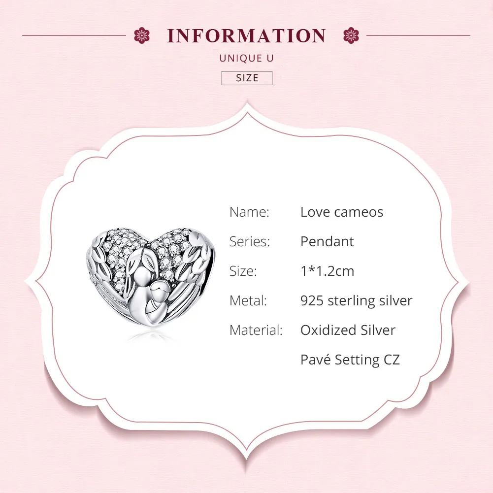 Talisman Tip Pandora Multumesc te iubesc din argint - SCC1462