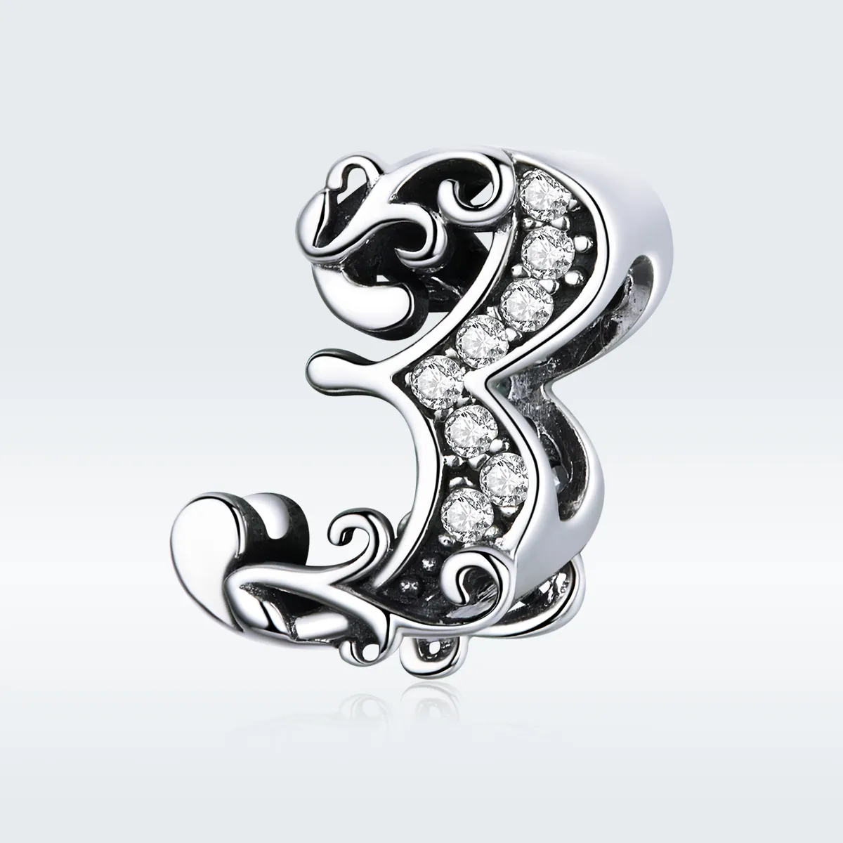 Talisman Tip Pandora Numărul 3 din argint - SCC1418-3
