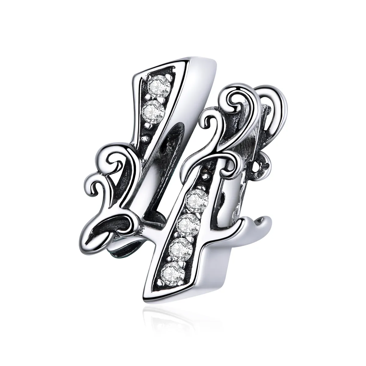 Talisman Tip Pandora Numărul 4 din argint - SCC1418-4