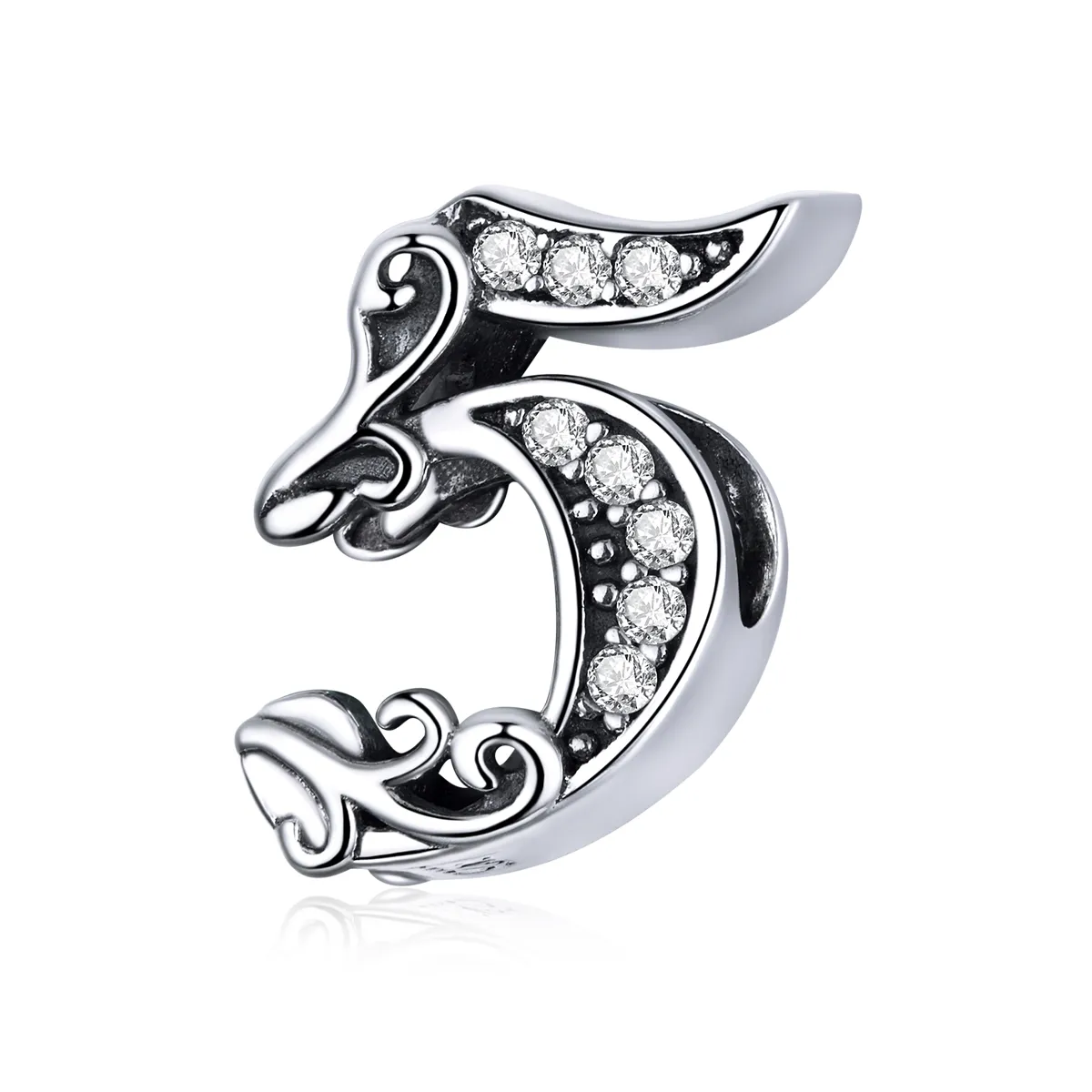 Talisman Tip Pandora Numărul 5 din argint - SCC1418-5