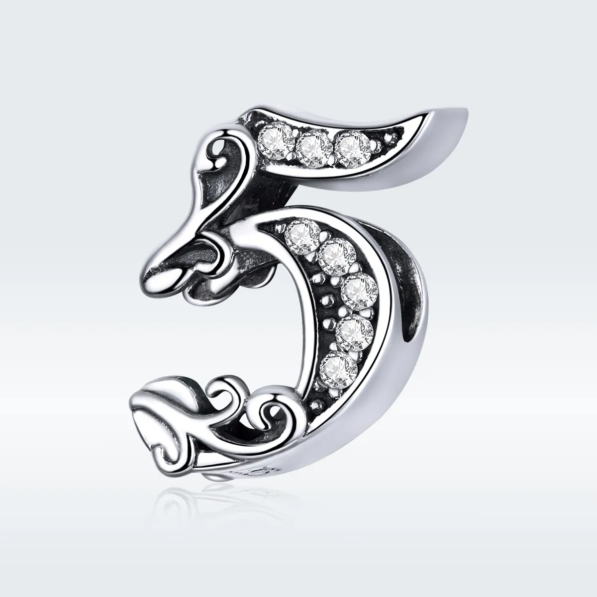 Talisman Tip Pandora Numărul 5 din argint - SCC1418-5