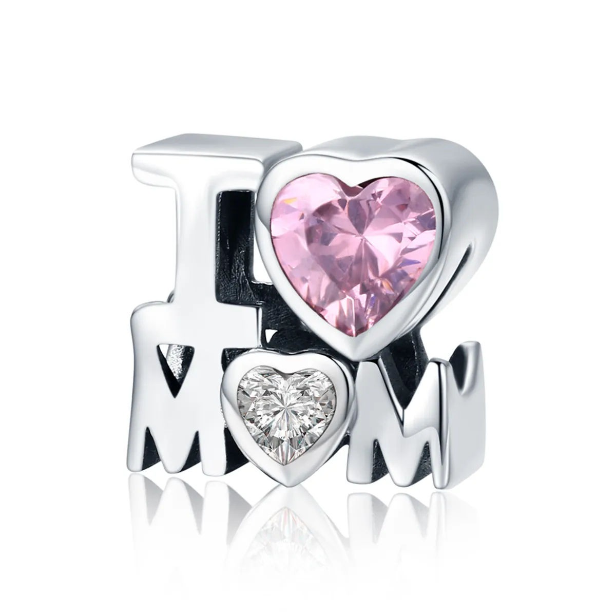 Talisman Tip Pandora O iubesc pe mama din argint - SCC579
