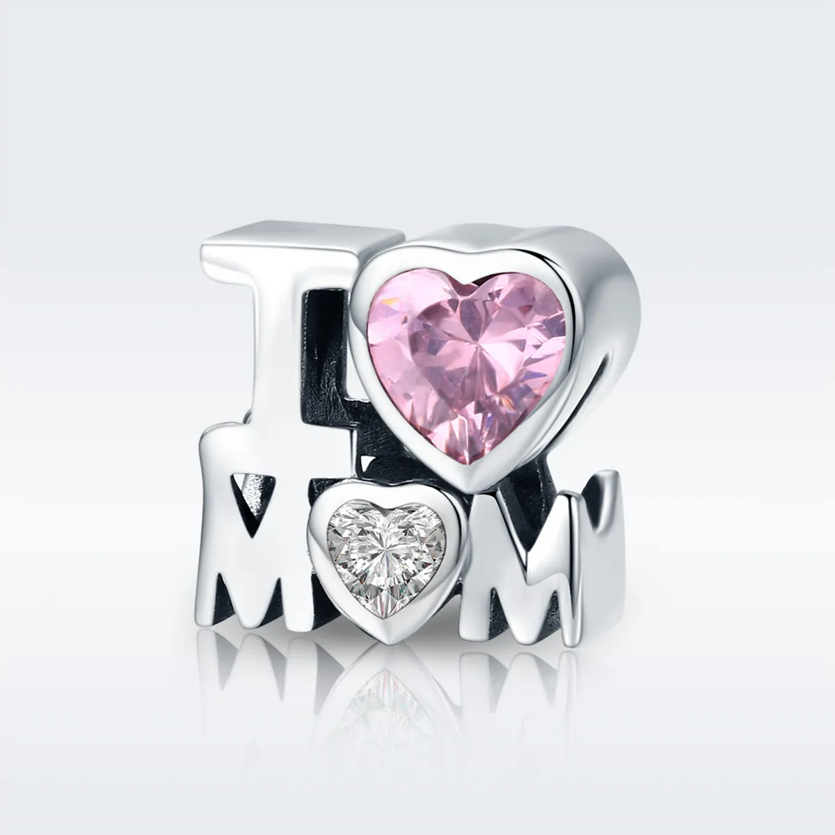 Talisman Tip Pandora O iubesc pe mama din argint - SCC579
