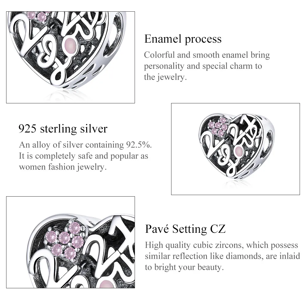 Talisman Tip Pandora Spovedania de dragoste 2021 din argint - SCC1743