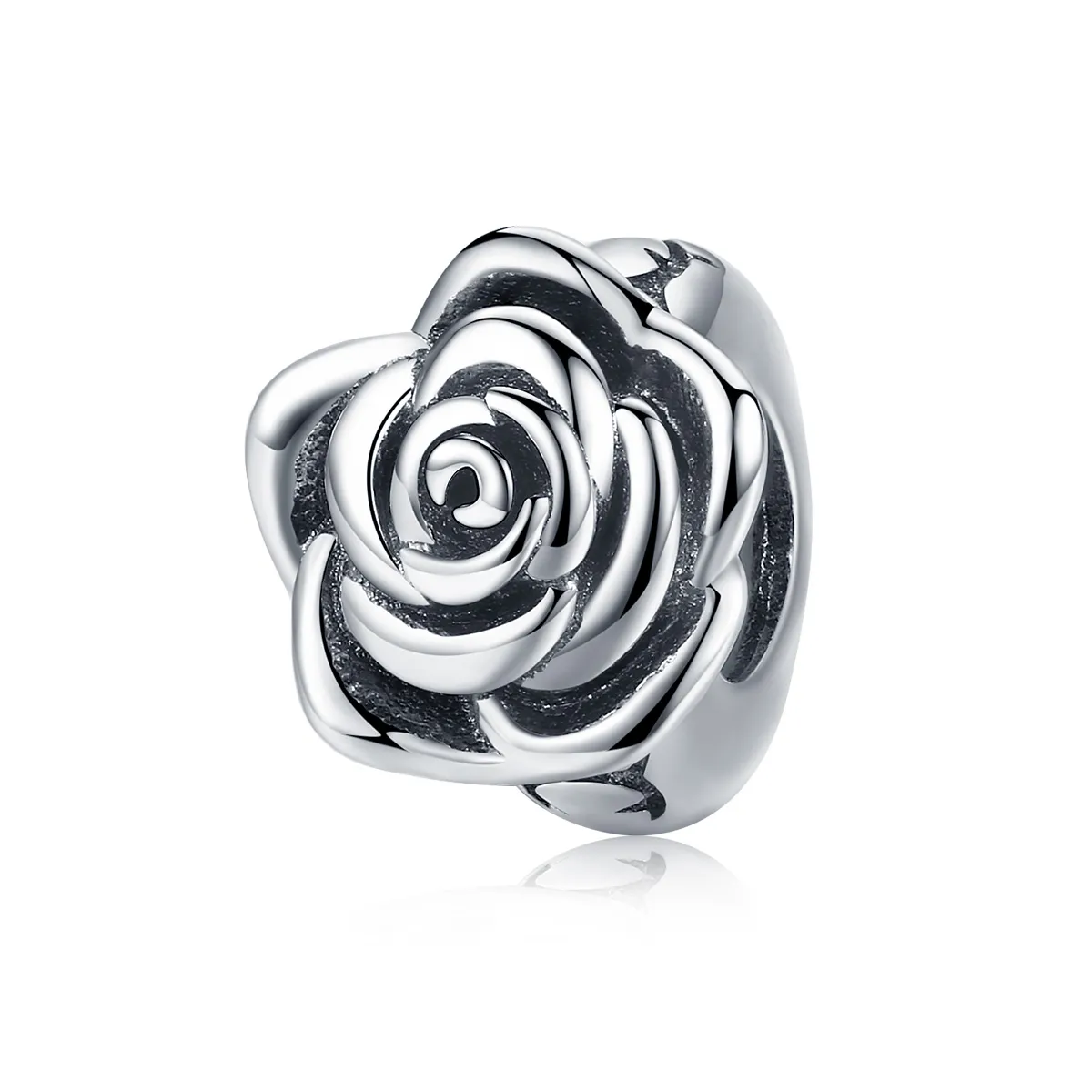 Talisman Tip Pandora Trandafir alb din argint - SCC1101