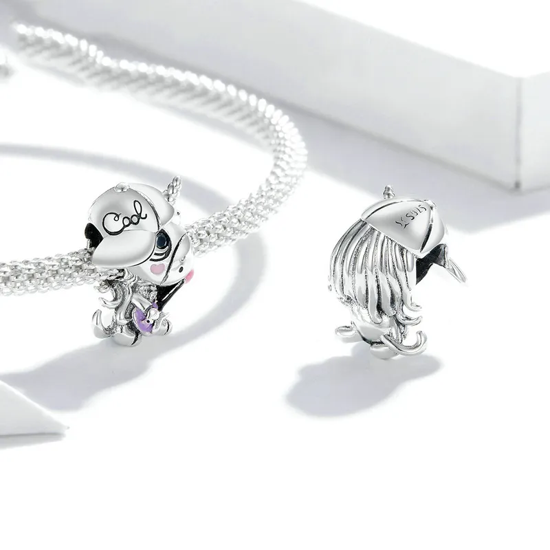 (imagine pentru) Talisman Tip Pandora unicorn rock din argint - SCC1630 - Vizualizare 2