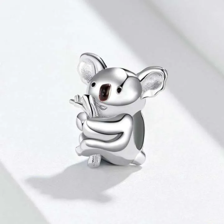 (imagine pentru) Talisman Tip Pandora Urs koala din argint - BSC093 - Vizualizare 2