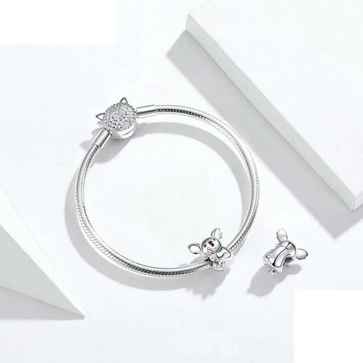(imagine pentru) Talisman Tip Pandora Urs koala din argint - BSC093 - Vizualizare 3