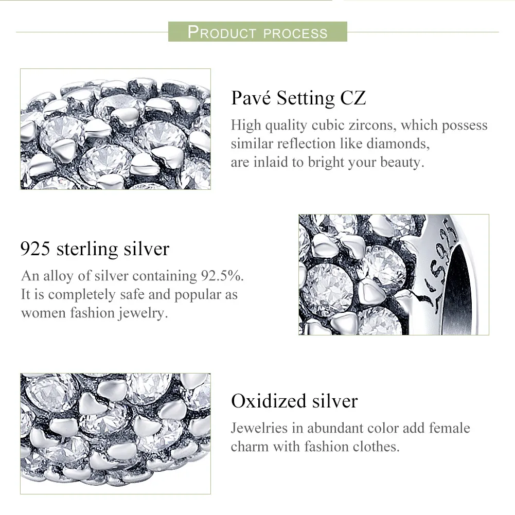 Talisman Tip Pandora Ușoară din argint - SCC733