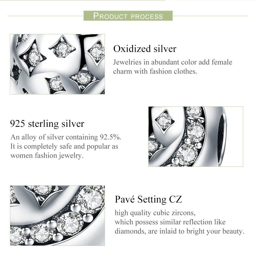 Talisman Tip Pandora Viață rafinată din argint - SCC813