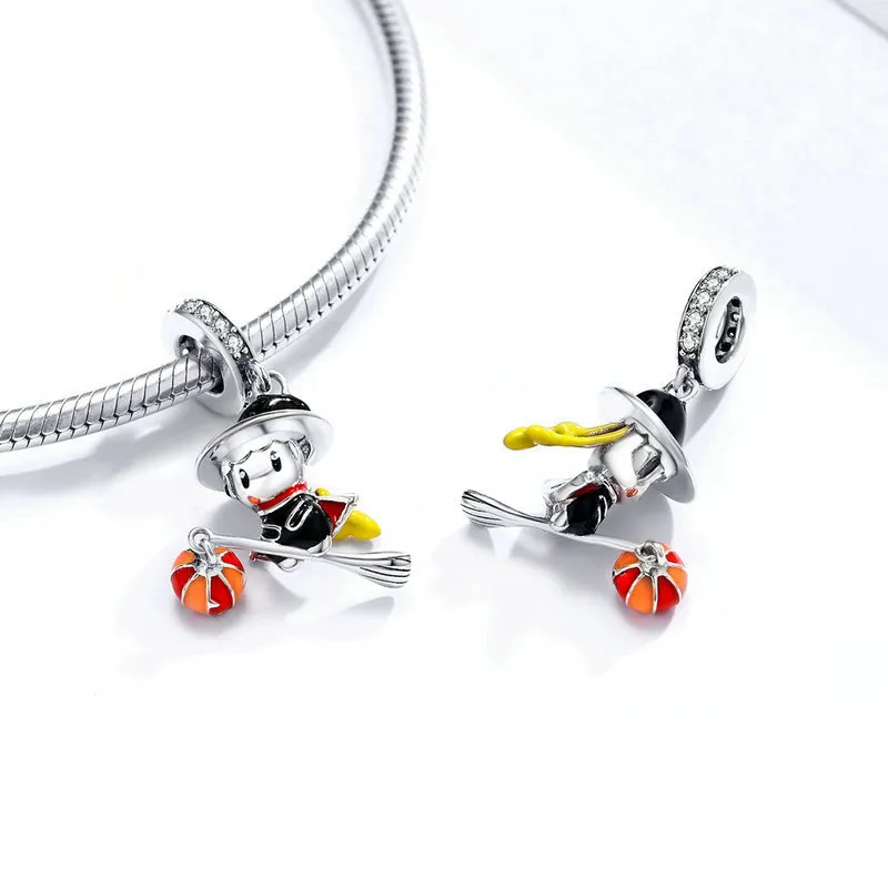 (imagine pentru) Talisman Tip Pandora Vrăjitoare din argint - BSC240 - Vizualizare 2