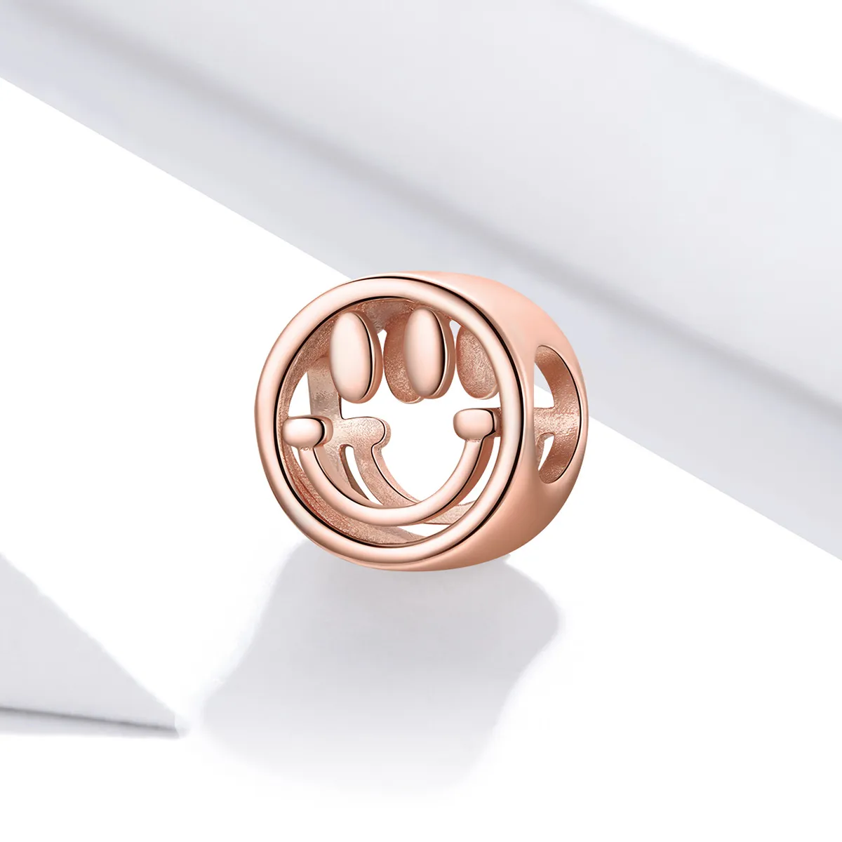 Talisman Tip Pandora Zâmbet norocos din aur rose - SCC1787
