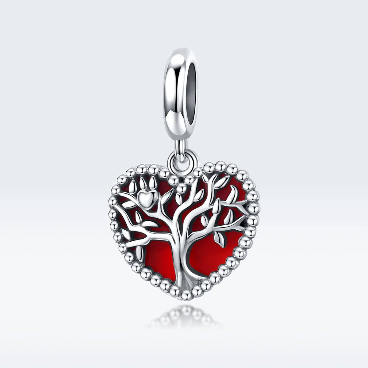 Talisman pandantiv Tip Pandora cu Arborele Iubirii din argint - SCC1556