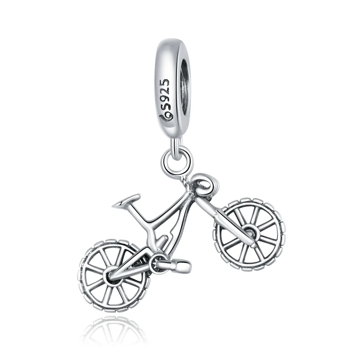 Talisman pandantiv Tip Pandora cu Bicicleta de munte din argint - BSC384