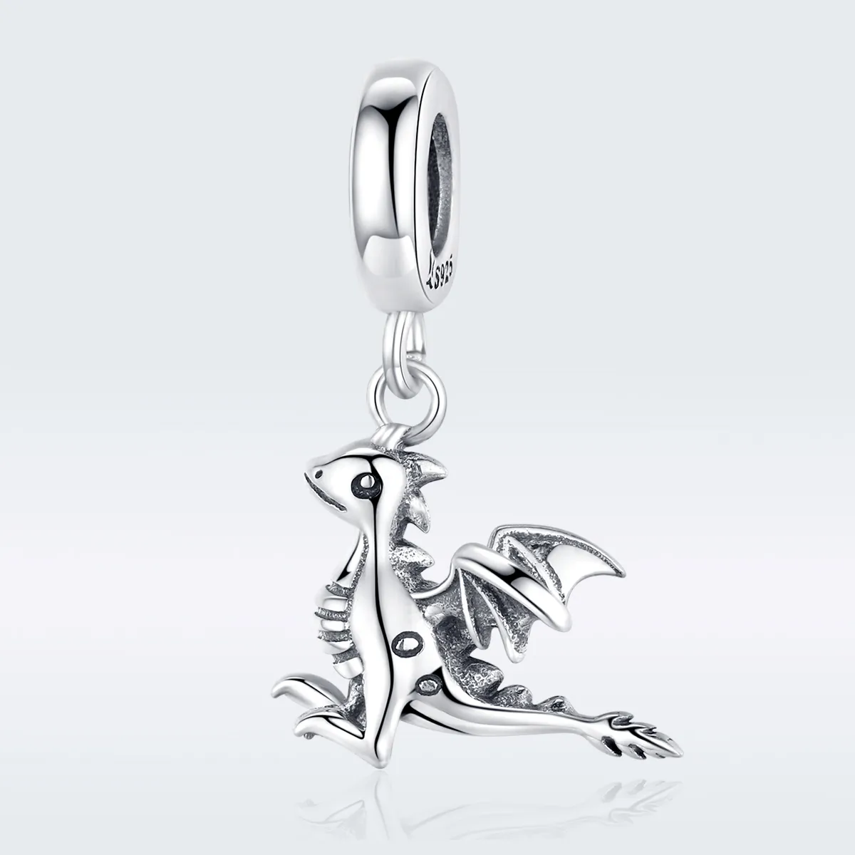Talisman pandantiv Tip Pandora cu Ești un dragon magic din argint - SCC1322