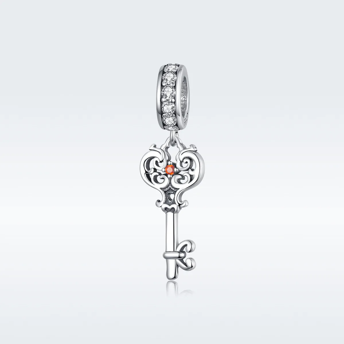 Talisman pandantiv Tip Pandora cu Heartslock din argint - BSC092