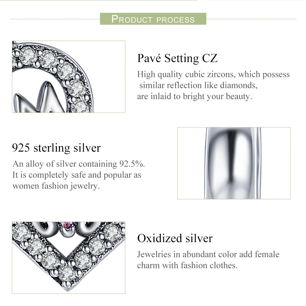 Talisman pandantiv Tip Pandora cu Mama Inimă din argint - SCC392