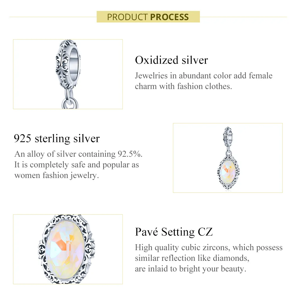 Talisman pandantiv Tip Pandora cu Oglinda magica din argint - SCC1815