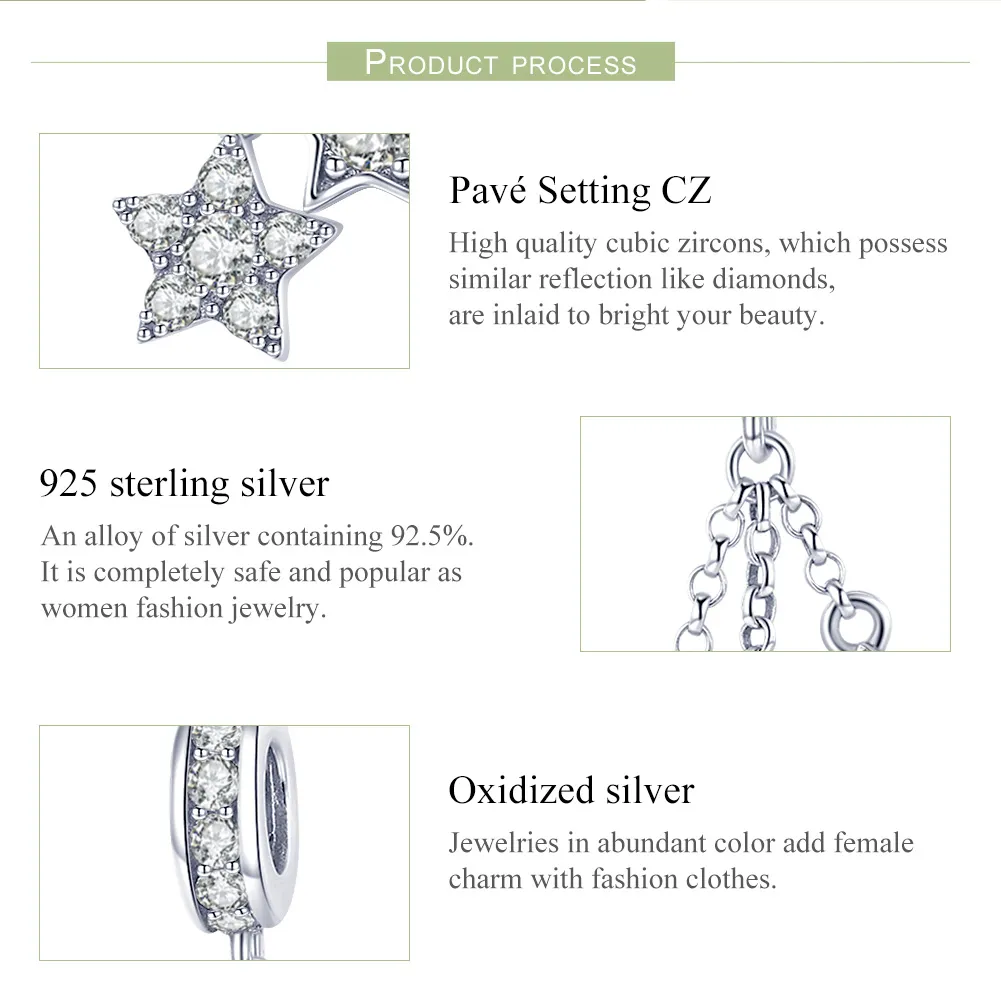Talisman pandantiv Tip Pandora cu Pentagramele din argint - SCC881