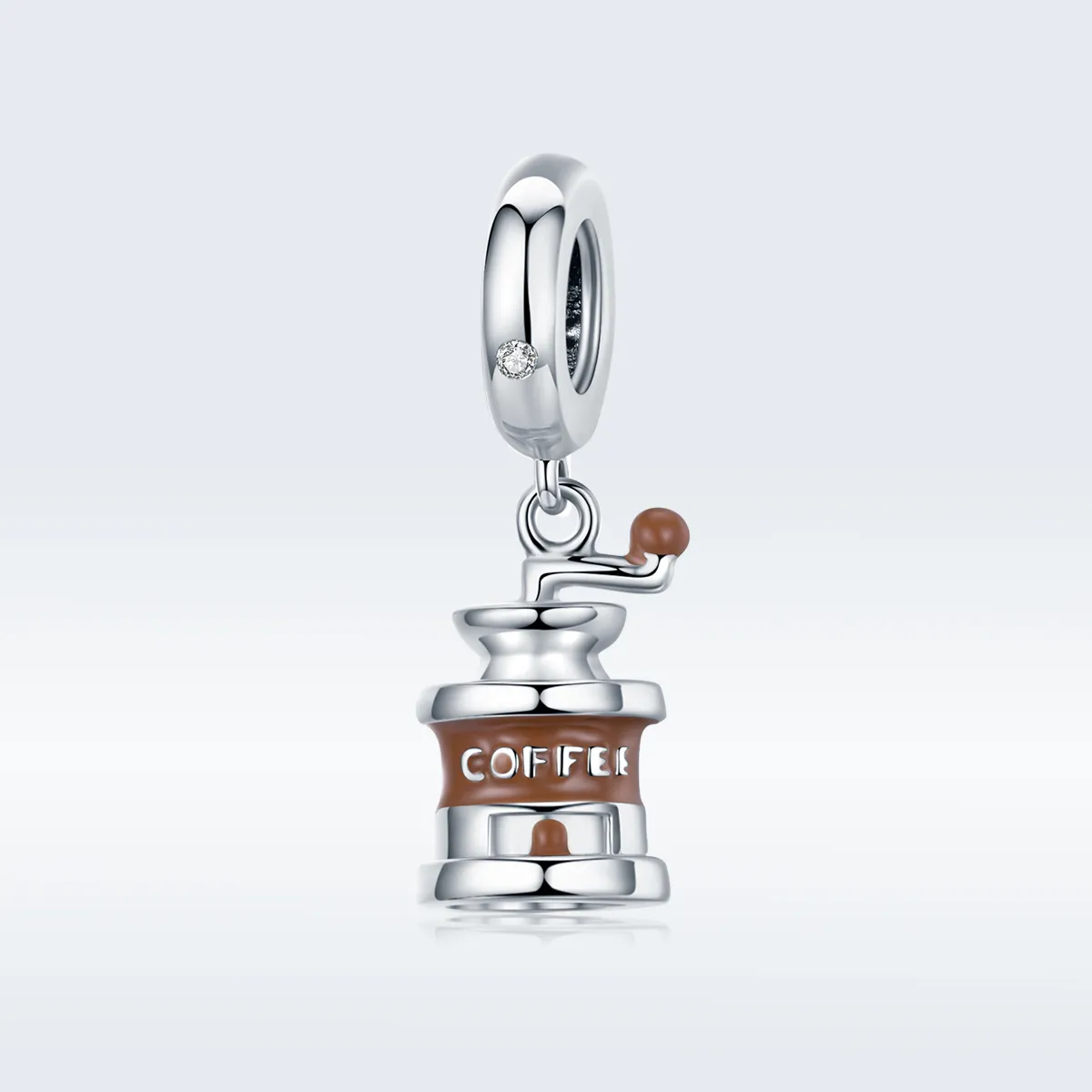 Talisman pandantiv Tip Pandora cu Râșniță de cafea din argint - BSC170