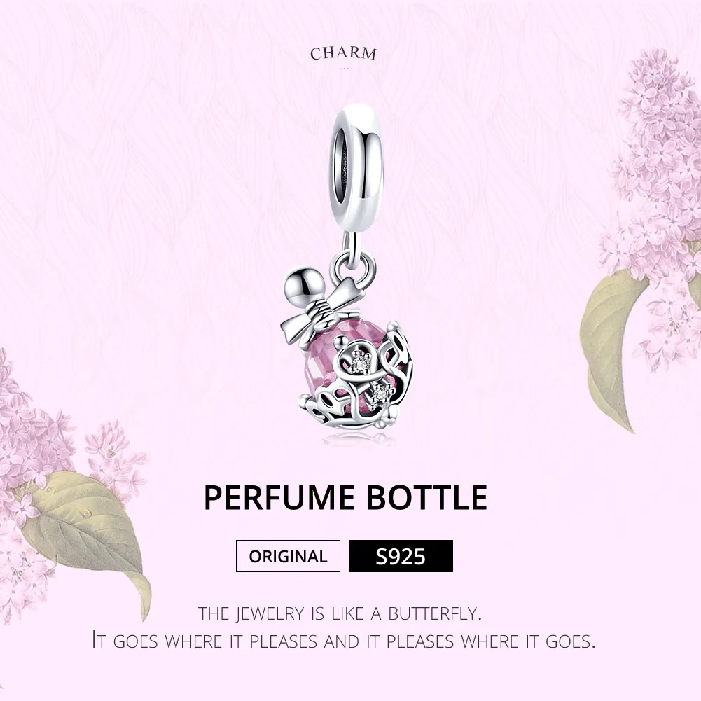 Talisman pandantiv Tip Pandora cu Sticla de parfum din argint - SCC1734