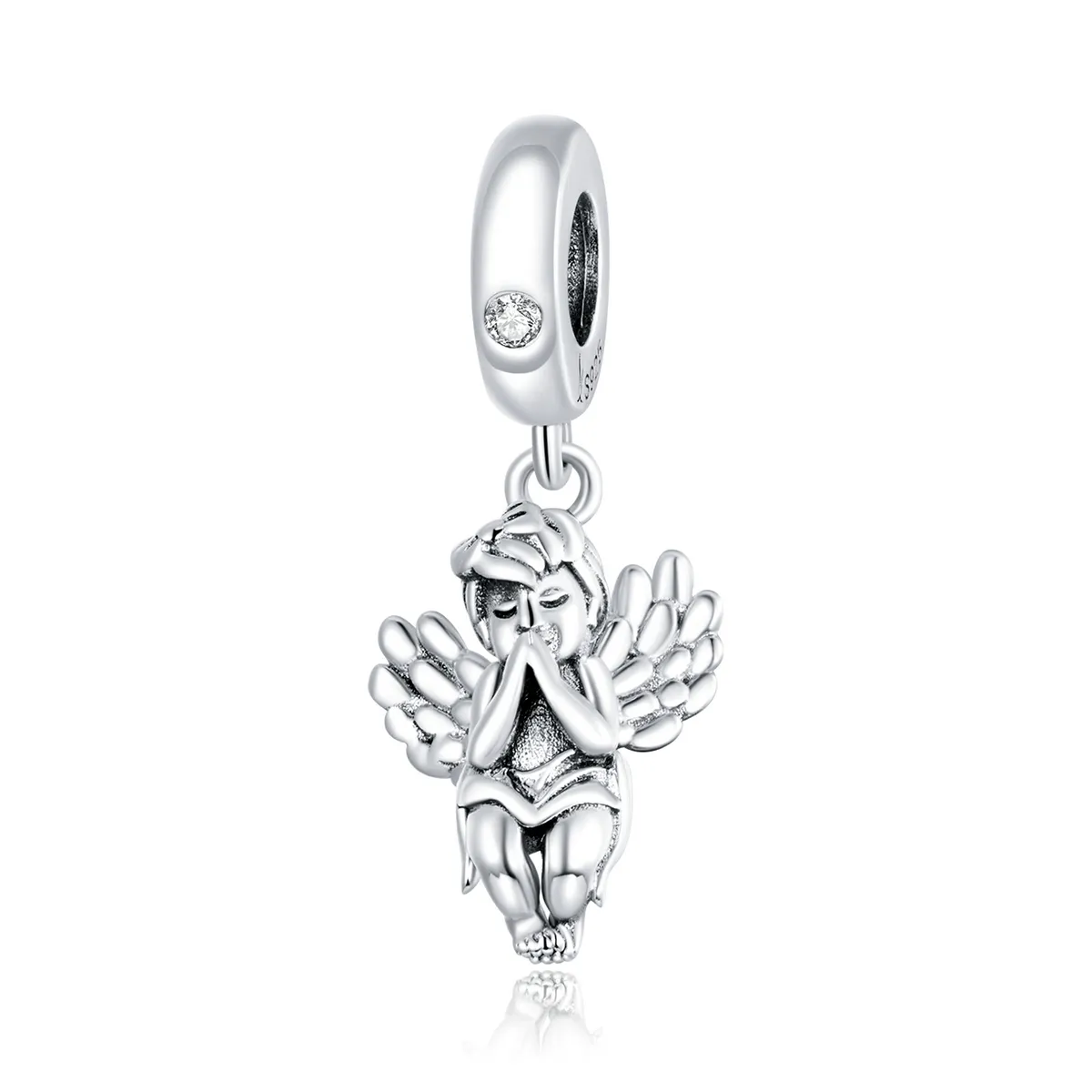 Talisman pandantiv Tip Pandora cu Înger mic din argint - SCC1686