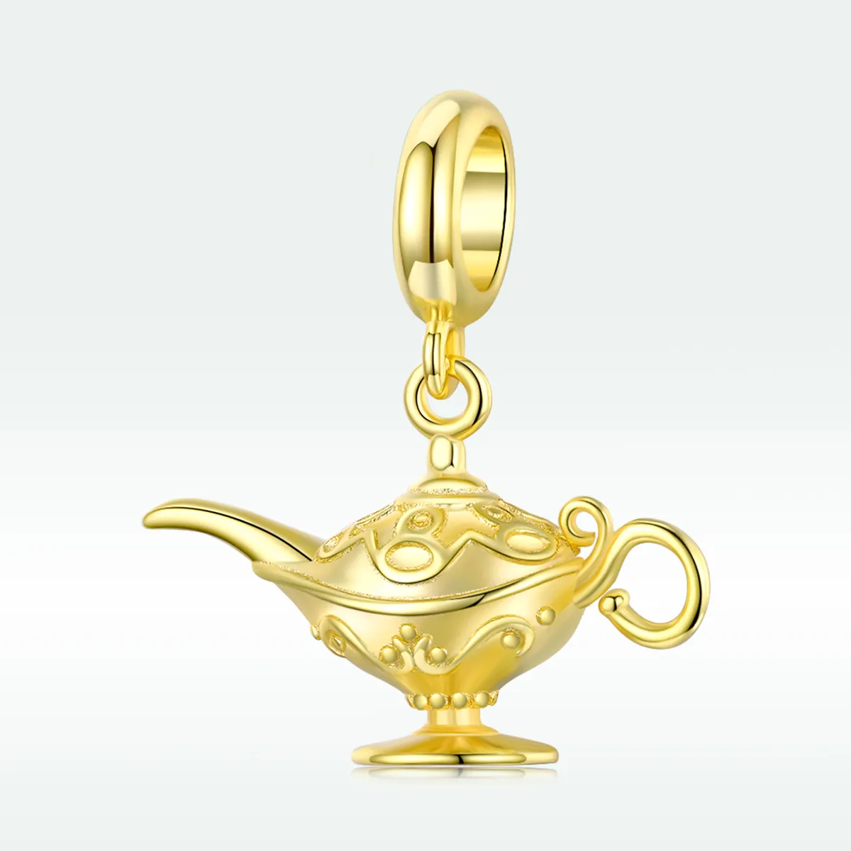 Talisman pandantiv Tip Pandora Lampa magica placat cu aur de 14 k - SCC1819