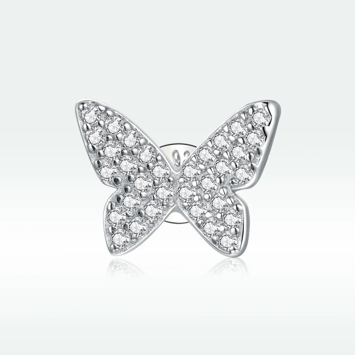 Cercei Tip Pandora cu Fluture unic din argint - SCE1068