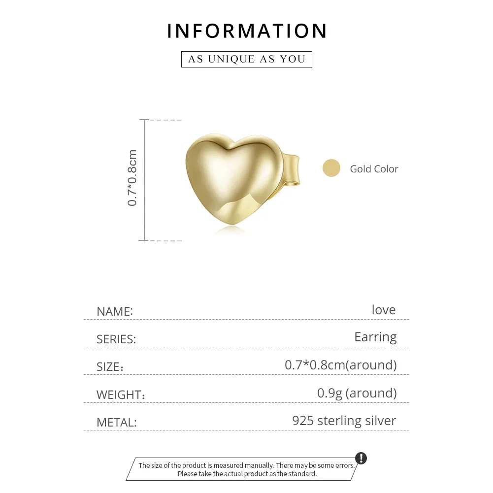 Cercei Tip Pandora cu Iubit placat cu aur de 14 k - SCE1089