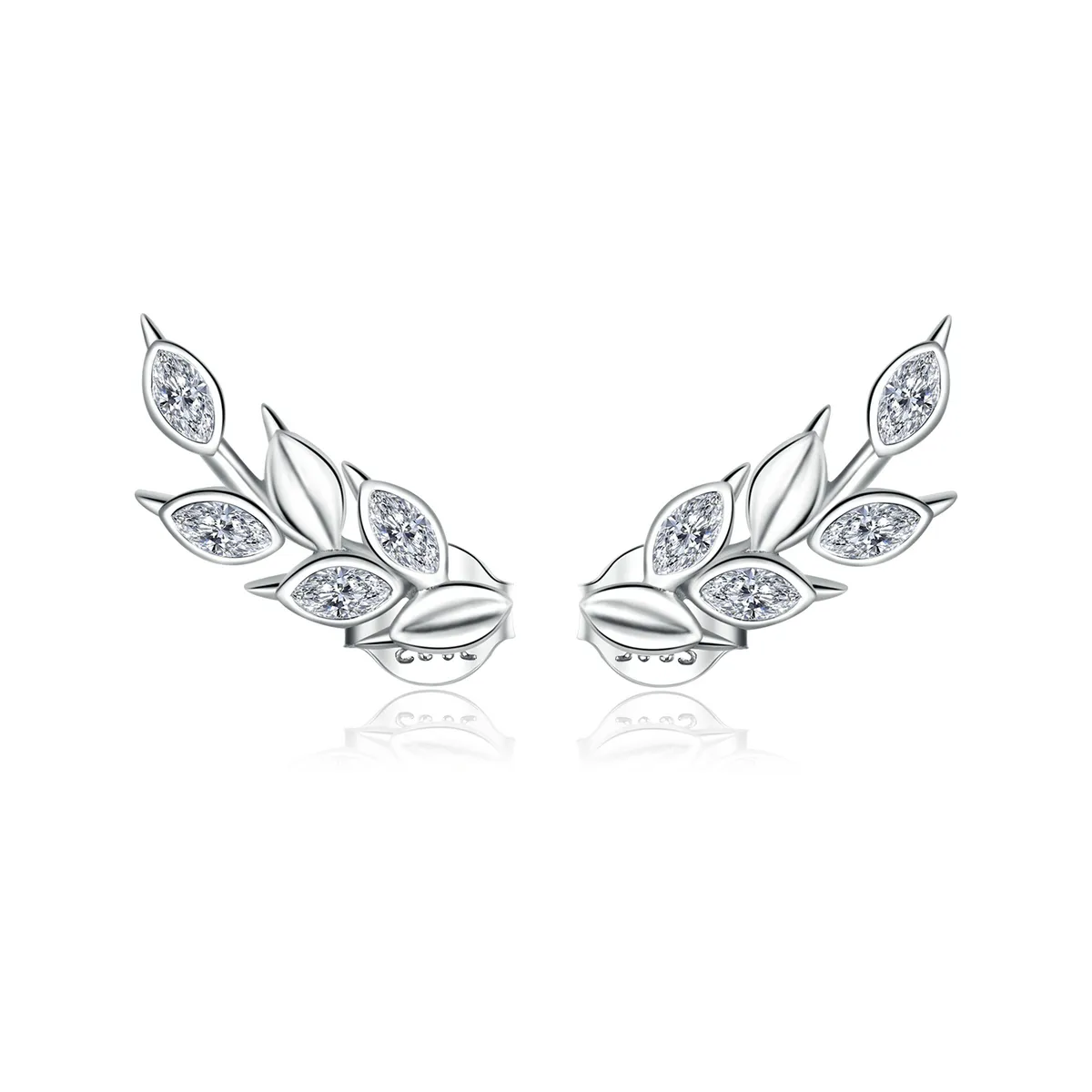 Cercei Tip Pandora cu Urechi de grâu strălucitoare din argint - BSE415