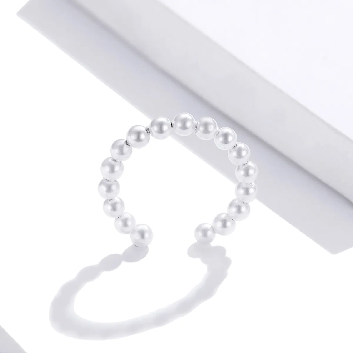 Urechi Clip Tip Pandora perla simplă din argint - SCE1010