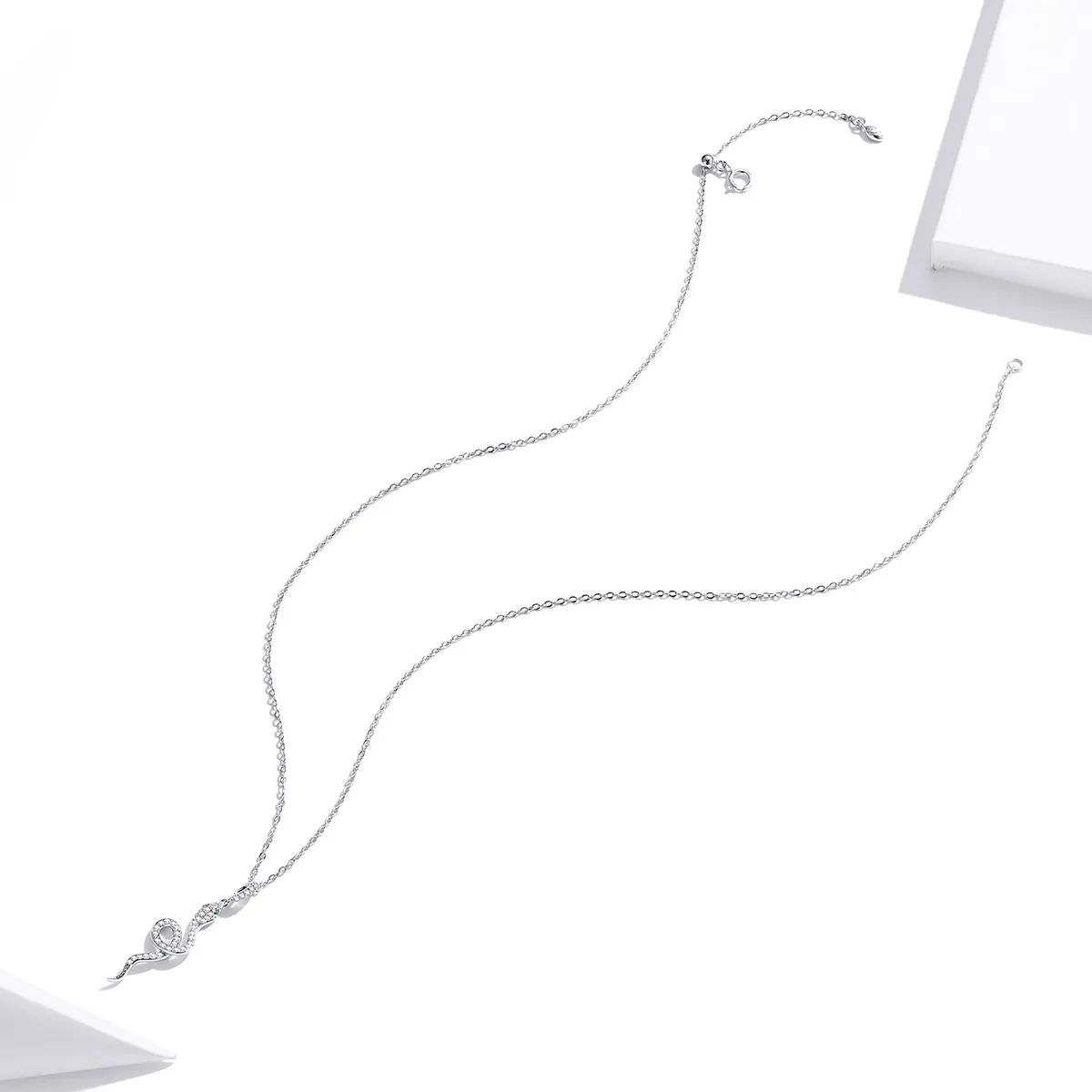 Colier Tip Pandora cu Șarpe Minunat din argint - SCN409
