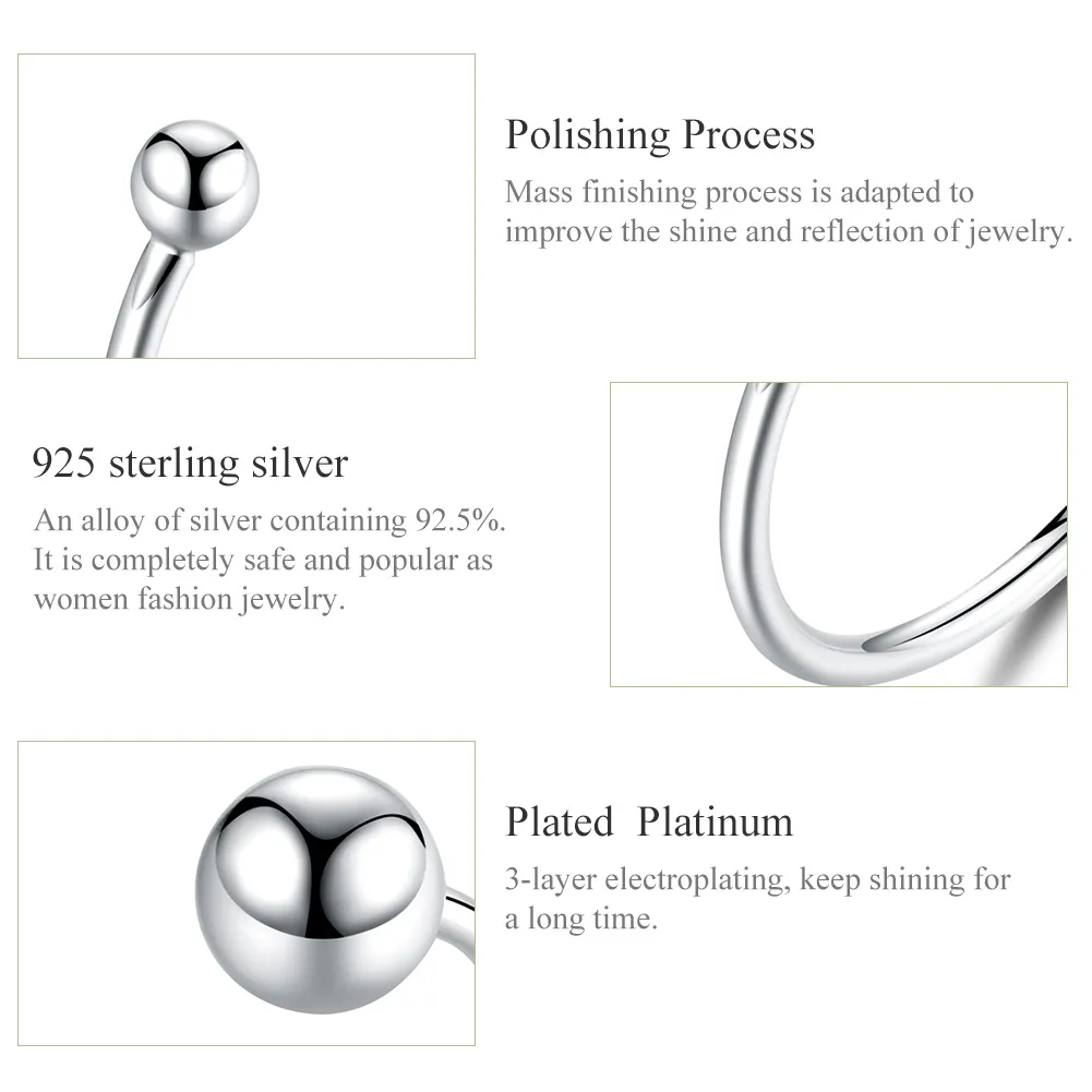 Deschide inele Minge de argint din argint - SCR575