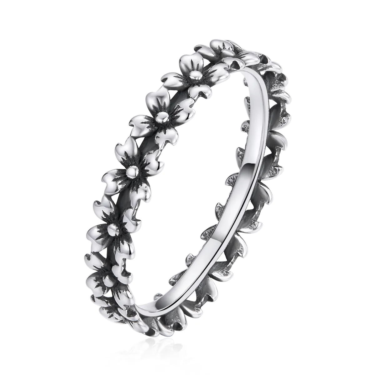 Inel Tip Pandora cu Daisy Lanțul din argint - SCR724