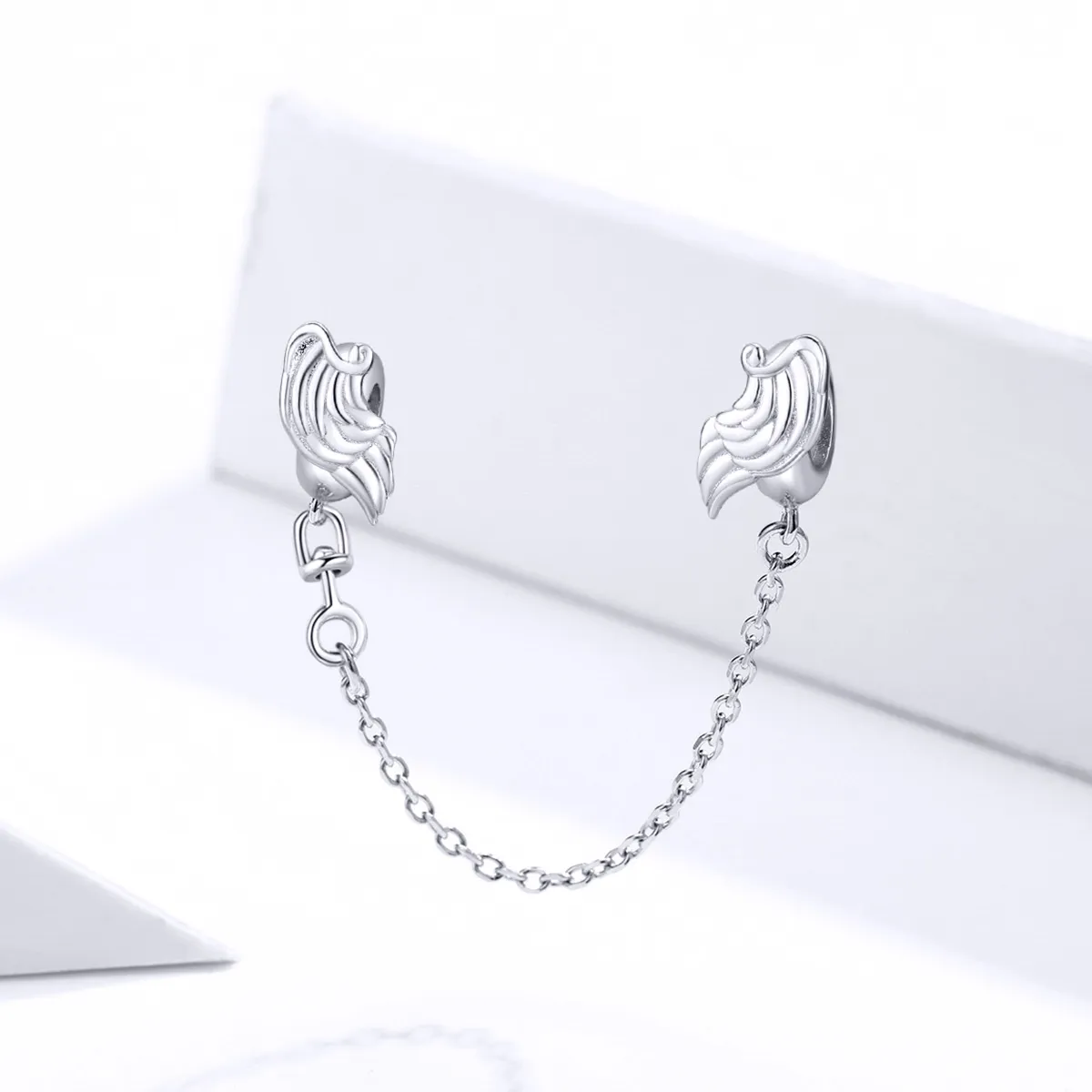 Lanț de siguranță Tip Pandora cu Aripile Îngerului din argint - BSC241