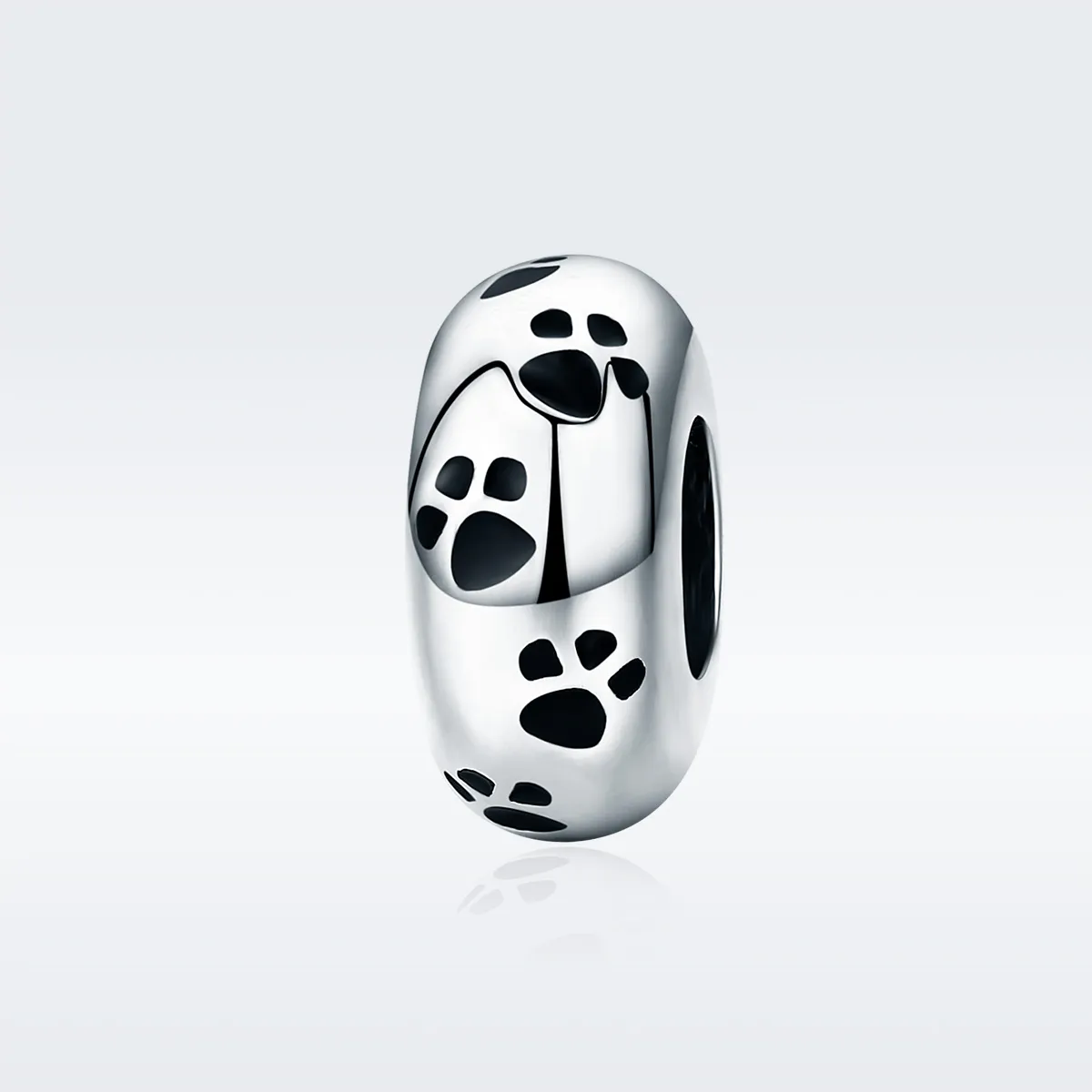 Talisman de tip distanțier Tip Pandora cu Amprenta pentru animale de companie din argint - SCC594