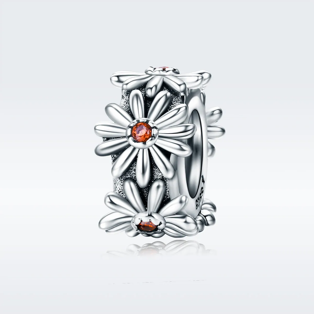 Talisman de tip distanțier Tip Pandora cu Daisy cununa din argint - SCC598