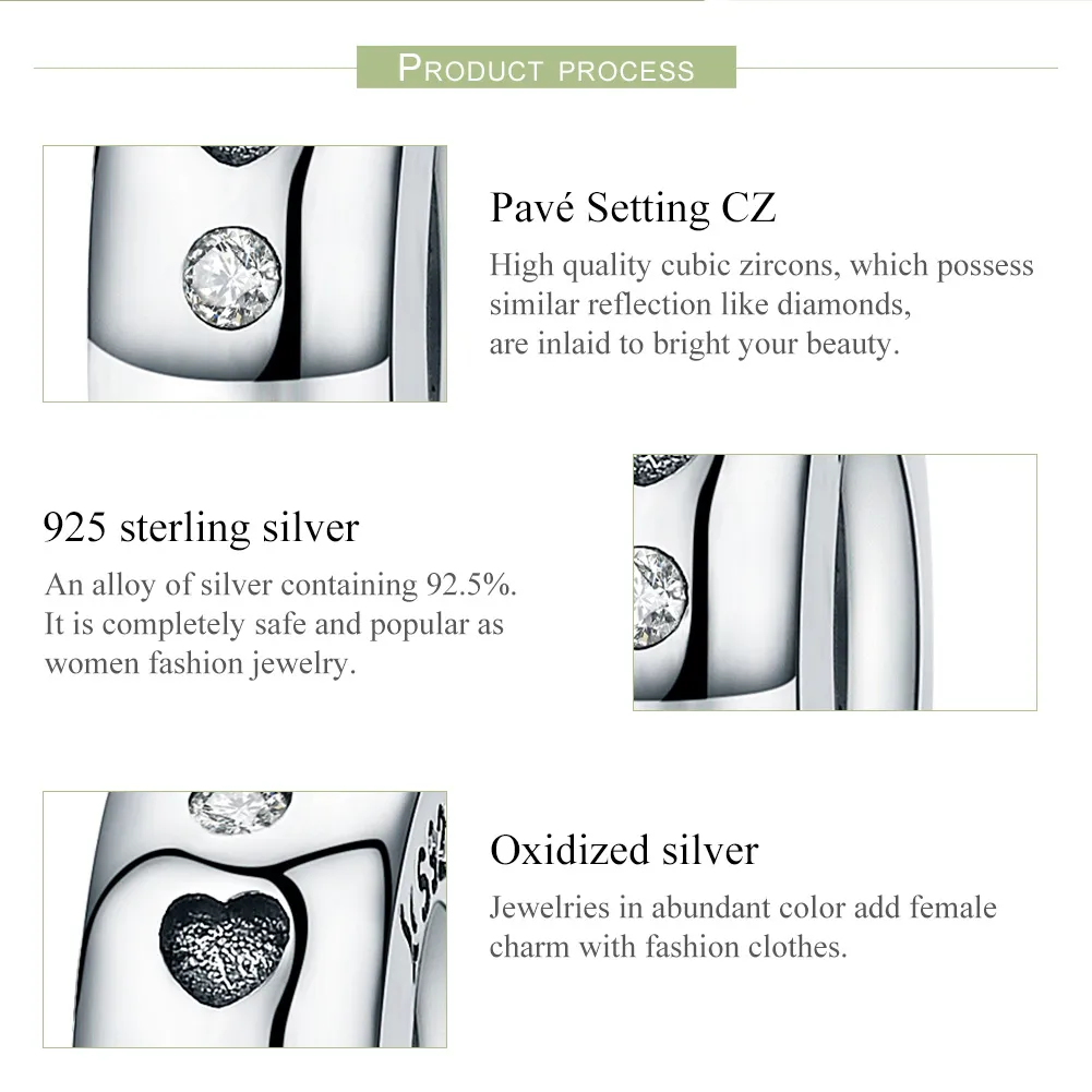 Talisman de tip distanțier Tip Pandora cu Drăguţ din argint - SCC593